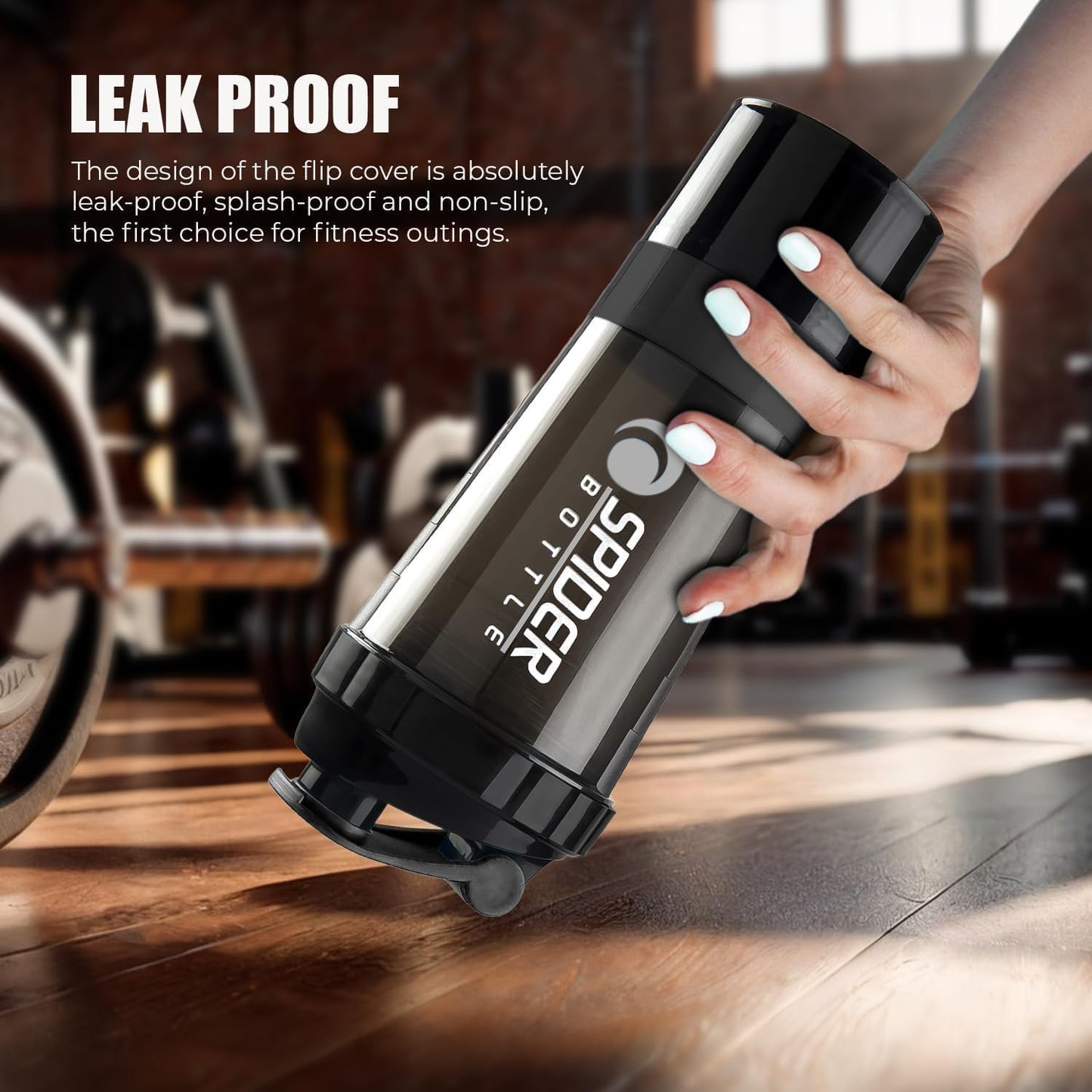 Roe Tenpo Protein Shaker Bottle 500ml with Extra Compartment