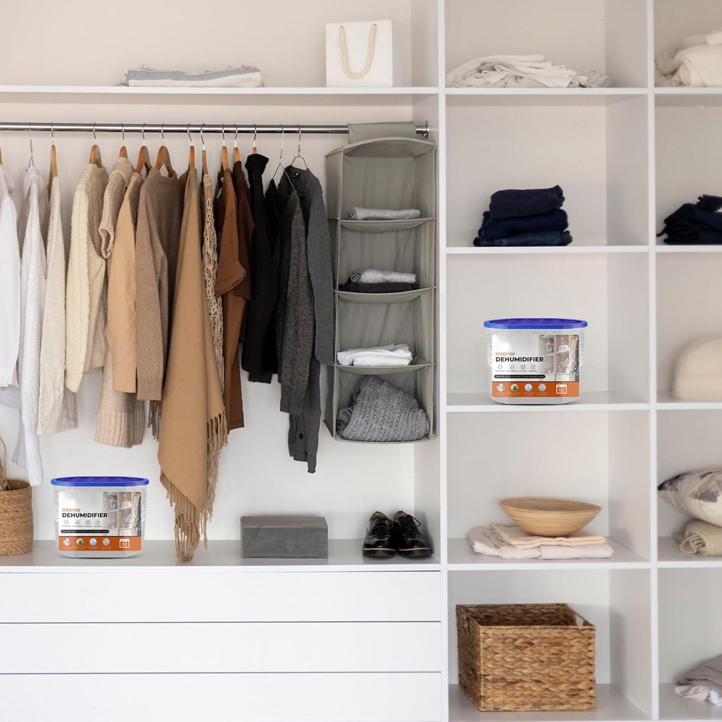 Roe Tenpo Dehumidifier 500ml, Pack Of 5 Moisture Absorbers Condensation Remover Dehumidifiers For home