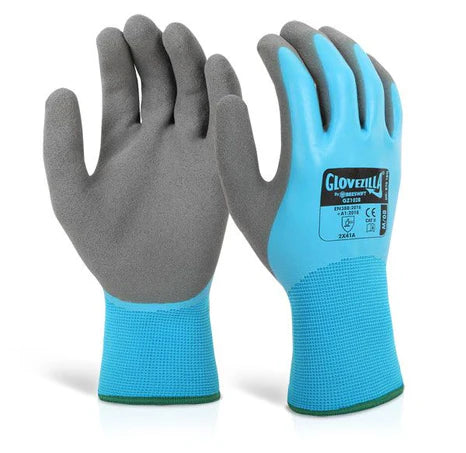 Glovezilla Multi Purpose Latex Palm Coated Waterproof Gloves