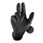 Grippaz 246 Black Nitrile Grip Gloves- Pack of 50