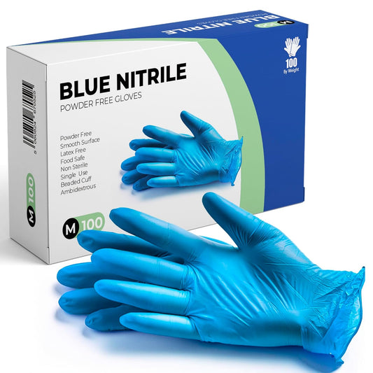PANKTI Blue Nitrile Disposable Gloves