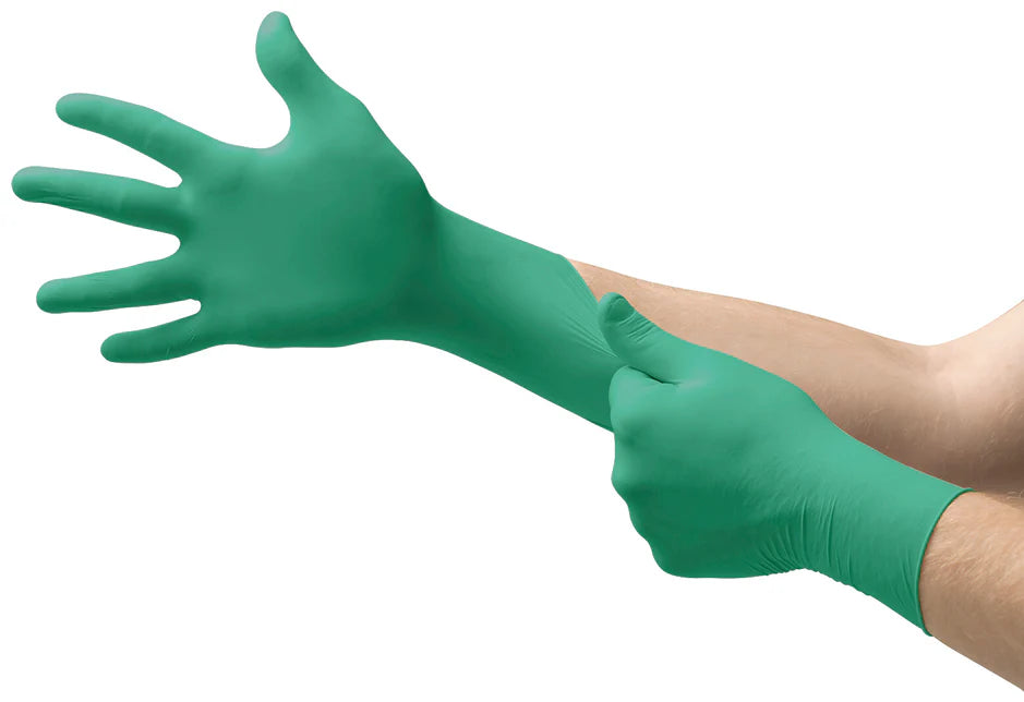Ansell TouchNTuff 92-600 Green Nitrile Gloves- Pack of 100