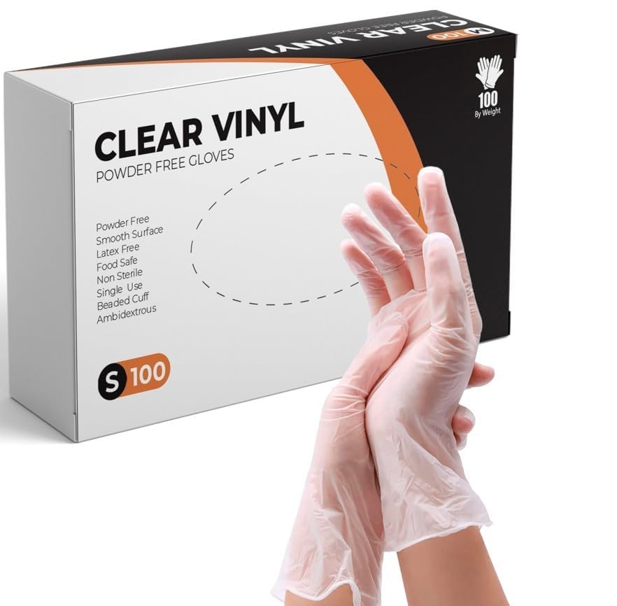 PANKTI Clear Vinyl Gloves