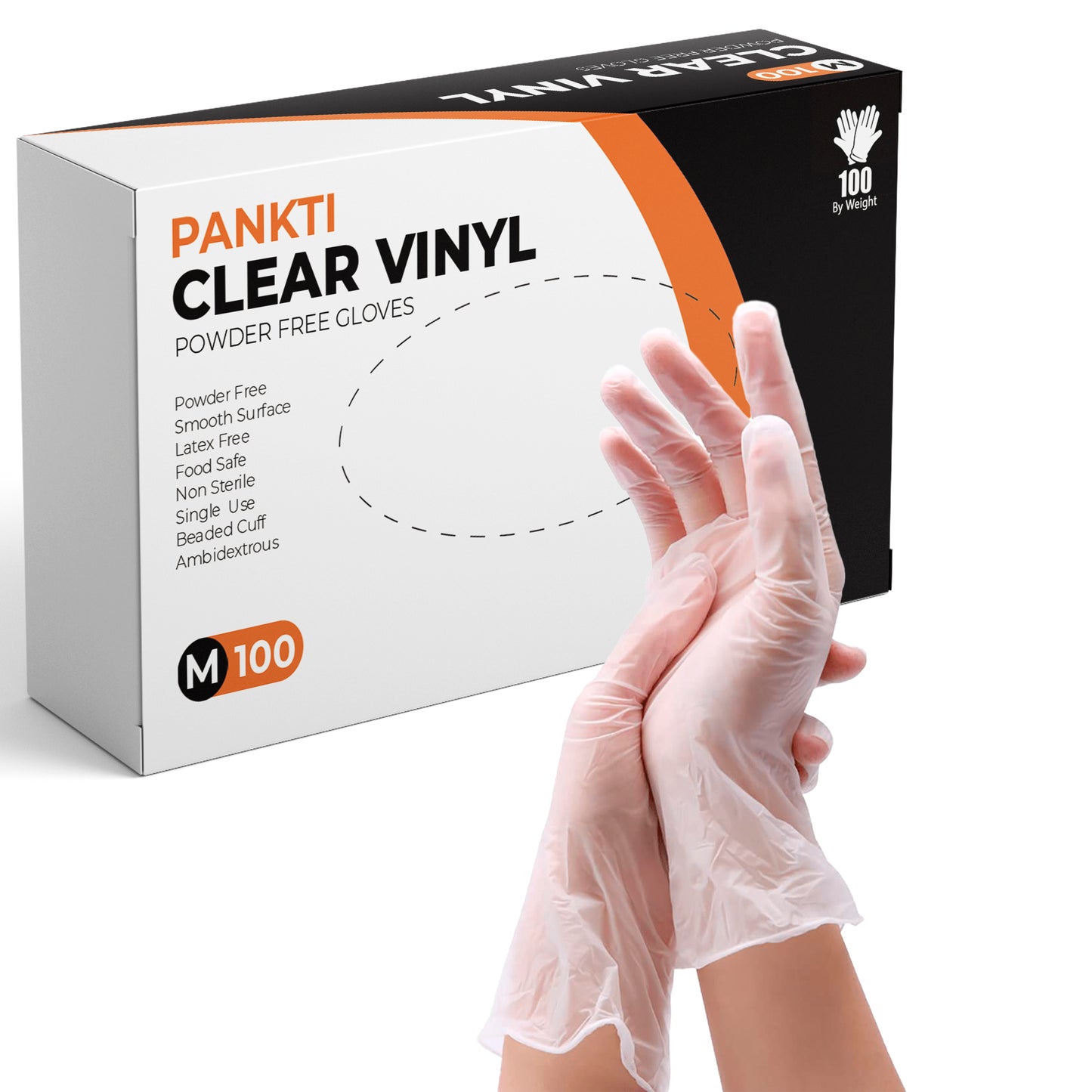 PANKTI Clear Vinyl Gloves