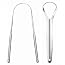 Scott & Wills 2-Pack Metal Tongue Scrapers –  Effective Oral Care – Promotes Fresh Breath & a Cleaner Mouth – Ideal for Both Men and Women