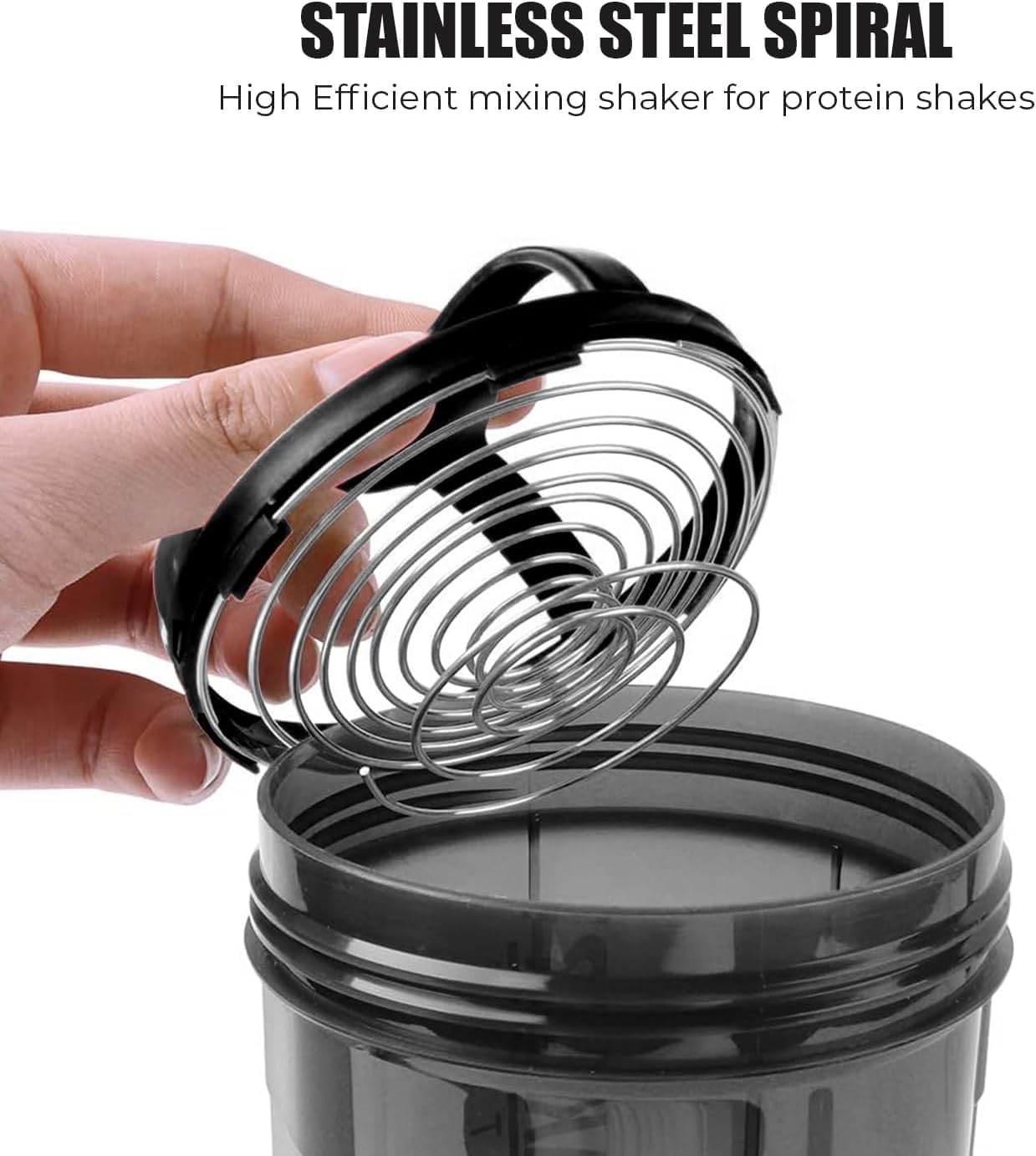 Roe Tenpo Protein Shaker Bottle 500ml with Extra Compartment