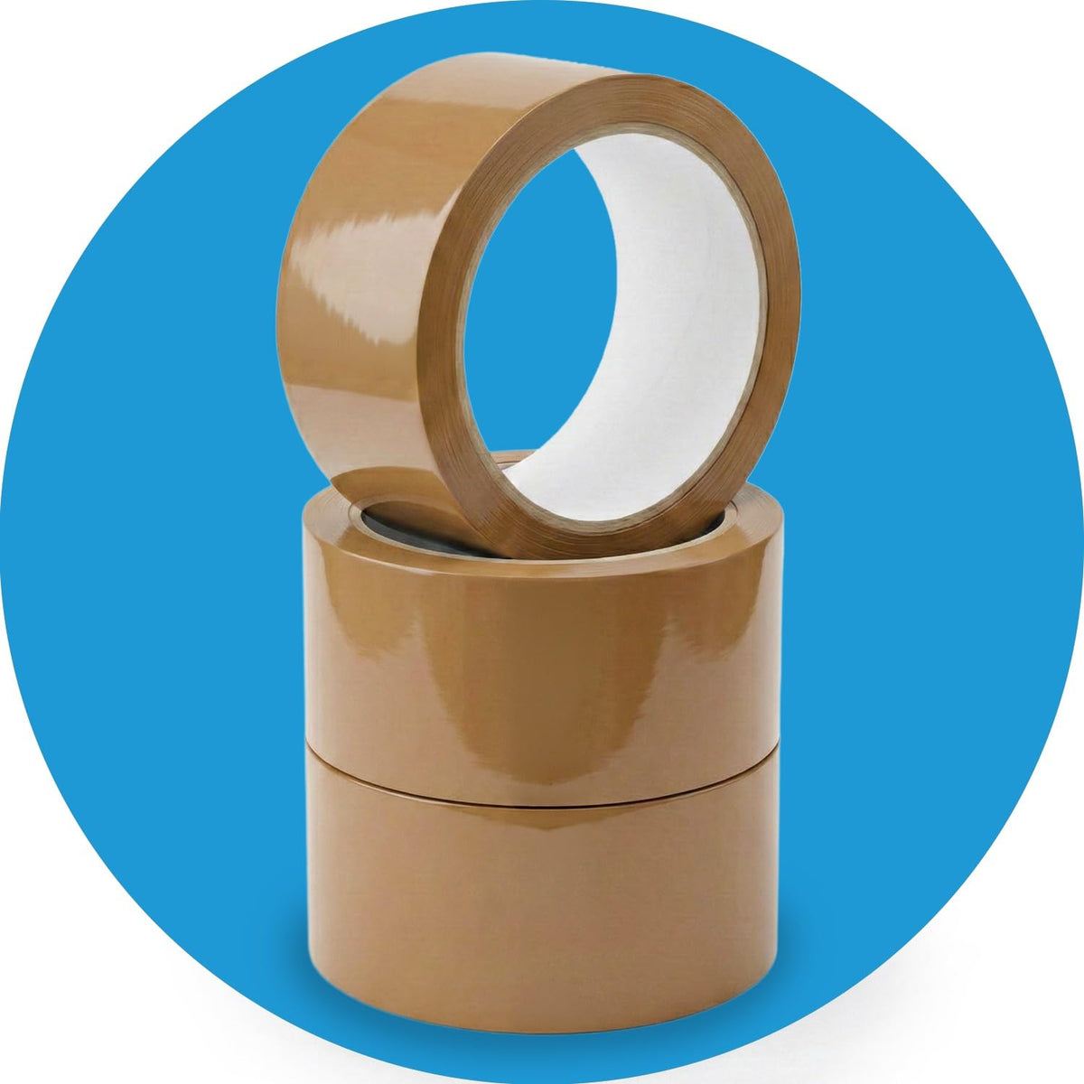Stick Well Packaging Tape, Industrial Brown Parcel Tape With Low Noise - 48mm X 66m, Secure Sticky Brown Tape For Box Packaging, Moving Boxes, Packing Tape Strong For Moving House