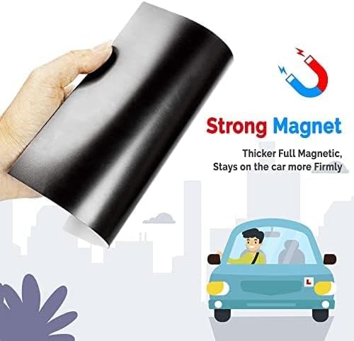 Stick Well Extra Strong 2 Pack L Plates Magnetic For Car, Extra Thick Learner Plates Magnetic