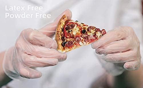 The Real Touch Vinyl Multi-Purpose Gloves, Powder Free, Disposable, Extra Strong - Box of 1000 - Clear