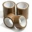 Roe Tenpo Packaging Tape, Brown Parcel Packing Tape with Low Noise - 48mm X 66m, Secure and Sticky Seal for Boxes, Packing, Shipping, Moving, eCommerce