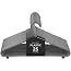 Roe Tenpo Coat Hangers, | Adult Plastic Clothes Hangers for Clothes | Durable & Lightweight | Non-Slip, Space-Saving Design for Shirts, Jackets, Trousers & More