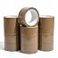 Roe Tenpo Packaging Tape, Brown Parcel Packing Tape with Low Noise - 48mm X 66m, Secure and Sticky Seal for Boxes, Packing, Shipping, Moving, eCommerce