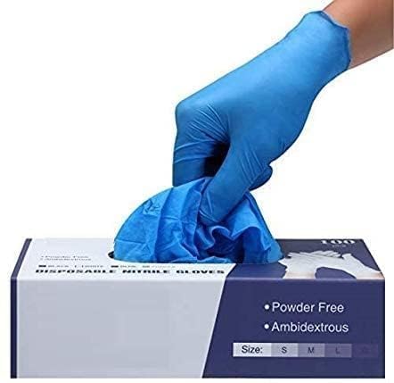 PRAIMA Surgicals Powder Free Nitrile Gloves, Food Grade, Hand Disposable Gloves