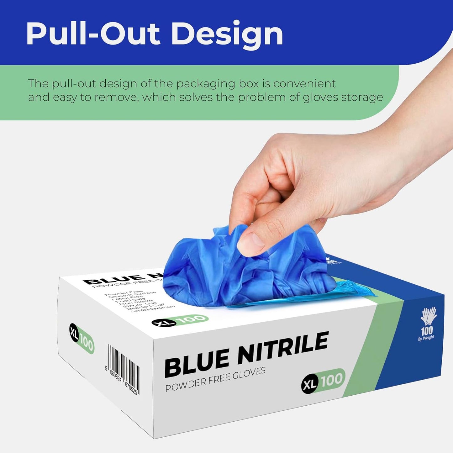 PANKTI Blue Nitrile Disposable Gloves
