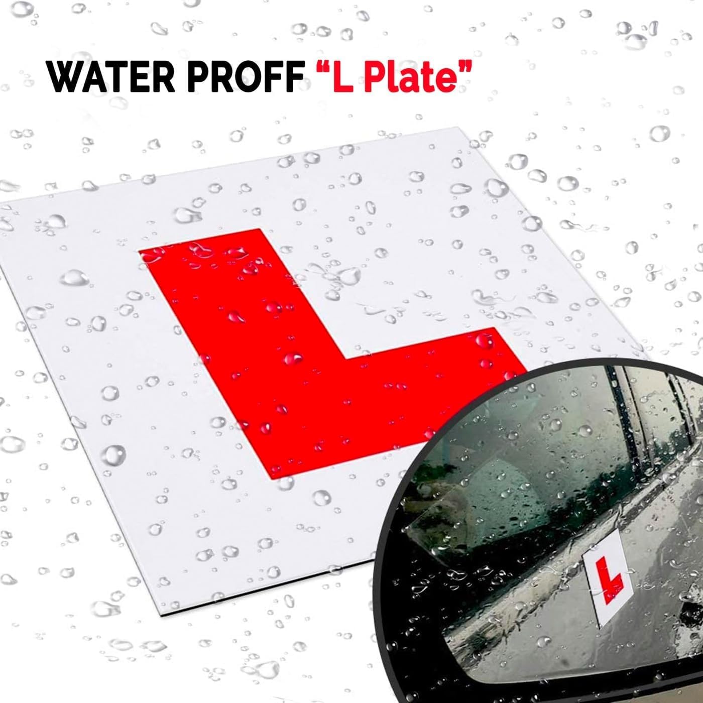 Stick Well Extra Strong 2 Pack L Plates Magnetic For Car, Extra Thick Learner Plates Magnetic