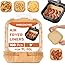 Roe Tenpo Air Fryer Liners, 100Pcs Disposable Baking Parchment Paper, Non-Stick & Greaseproof, Air Fryer Accessories for Ninja AF300UK AF400UK, Salter, Tower and Other Dual Zone Air Fryer
