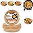 Roe Tenpo Air Fryer Liners, 100Pcs Disposable Baking Parchment Paper, Non-Stick & Greaseproof, Air Fryer Accessories for Ninja AF300UK AF400UK, Salter, Tower and Other Dual Zone Air Fryer