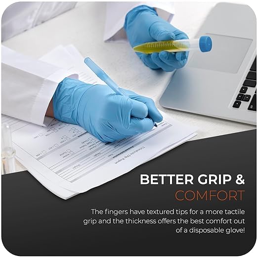 The Real Touch Professional Nitrile Powder Free Multi-Purpose Gloves, Disposable