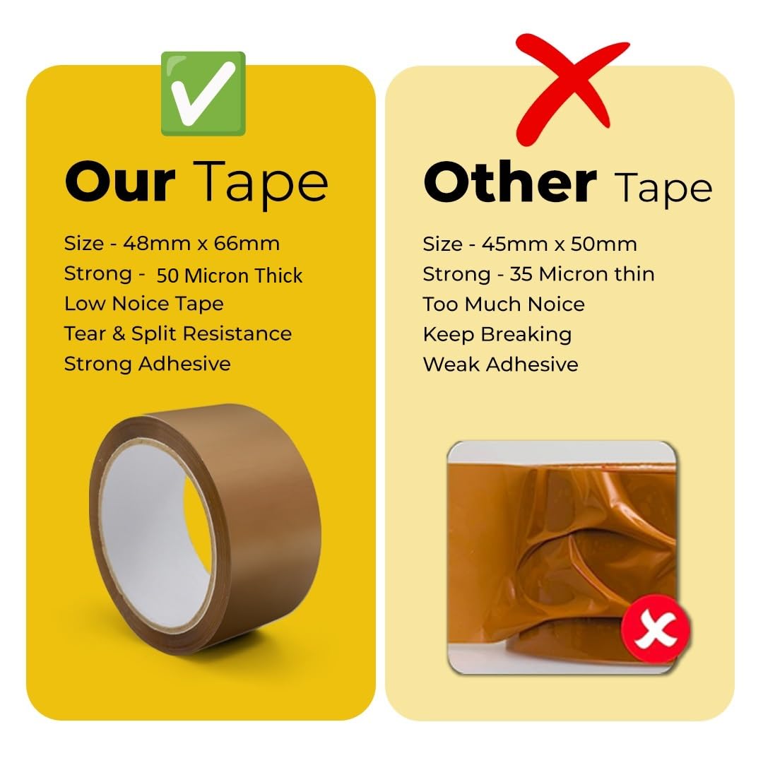 Scott 11 Packaging Tape, Fragile, 48mm X 66m, Heavy Duty, Low Noise, Secure & Sticky Parcel Tape for Packing Boxes, Moving Boxes, Packing Tape Strong for Moving House