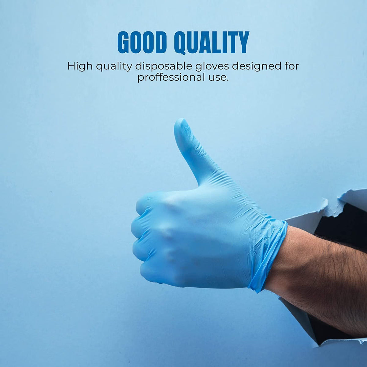 PRAIMA Surgicals Powder Free Nitrile Gloves, Food Grade, Hand Disposable Gloves