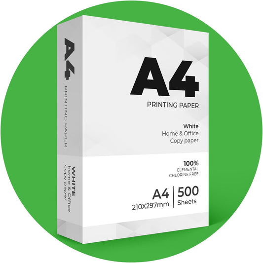 Stick Well Multi-Purpose A4 Printer Paper, Smooth White Paper Surface, Compatible A4 Paper with Inkjet, Laser Printers & Copiers, Ideal for Home & Office Use