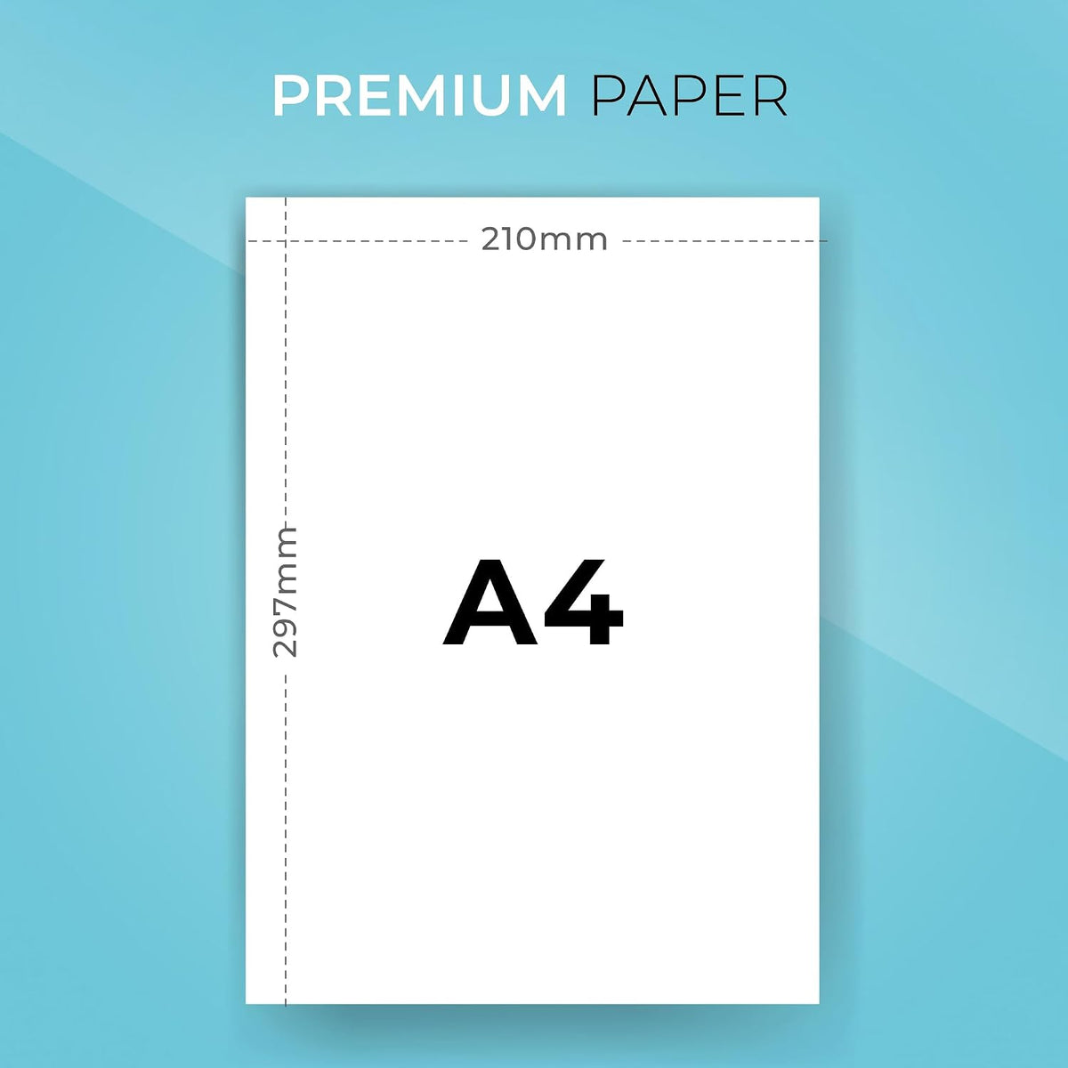 Stick Well A4 Printer Paper - White A4 Paper, Compatible with Inkjet, Laser Printers & Copiers, Multipurpose, Ideal for Home and Office Printing