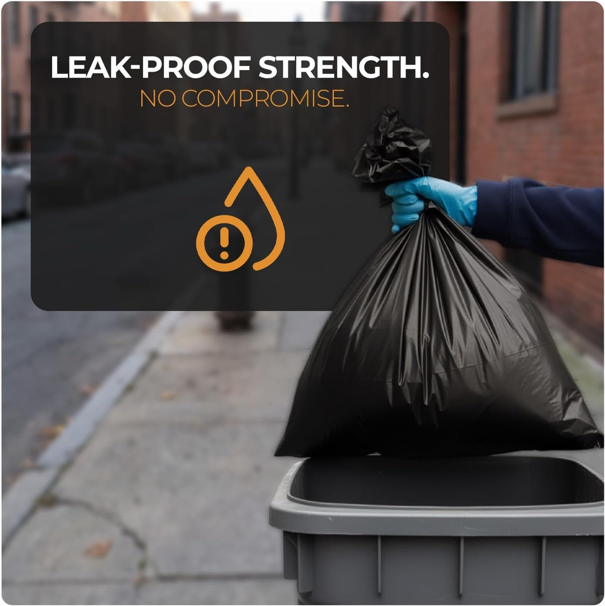 Scott 11 Black Bin Bags, Refuse Sacks 70L, 30 Microns Leak-Resistant, Tear-Proof, Eco-Friendly Bin Liners Ideal for Home, Garden, Office and Commercial
