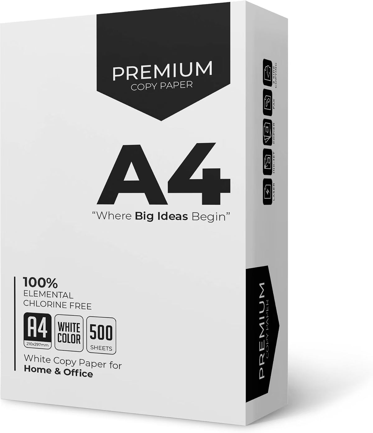 Stick Well A4 Printer Paper - White A4 Paper, Compatible with Inkjet, Laser Printers & Copiers, Multipurpose, Ideal for Home and Office Printing