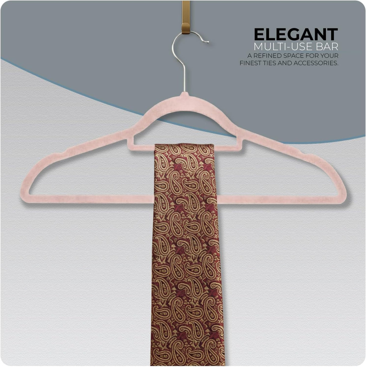 Scott 11 20-Pack Velvet Hangers for Clothes – Non-Slip Coat Hangers with Tie Organizer & 360° Hook – Strong, Space-Saving Wardrobe Organisers for Shirts, Coats, Dresses & Trousers