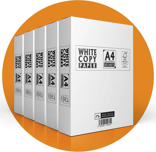 COPIX Multi-Purpose A4 Printer Paper, White, 2500 Sheets – Compatible A4 Paper with Inkjet, Laser Printers & Copiers, Perfect for Home & Office Use (2500 Sheets)