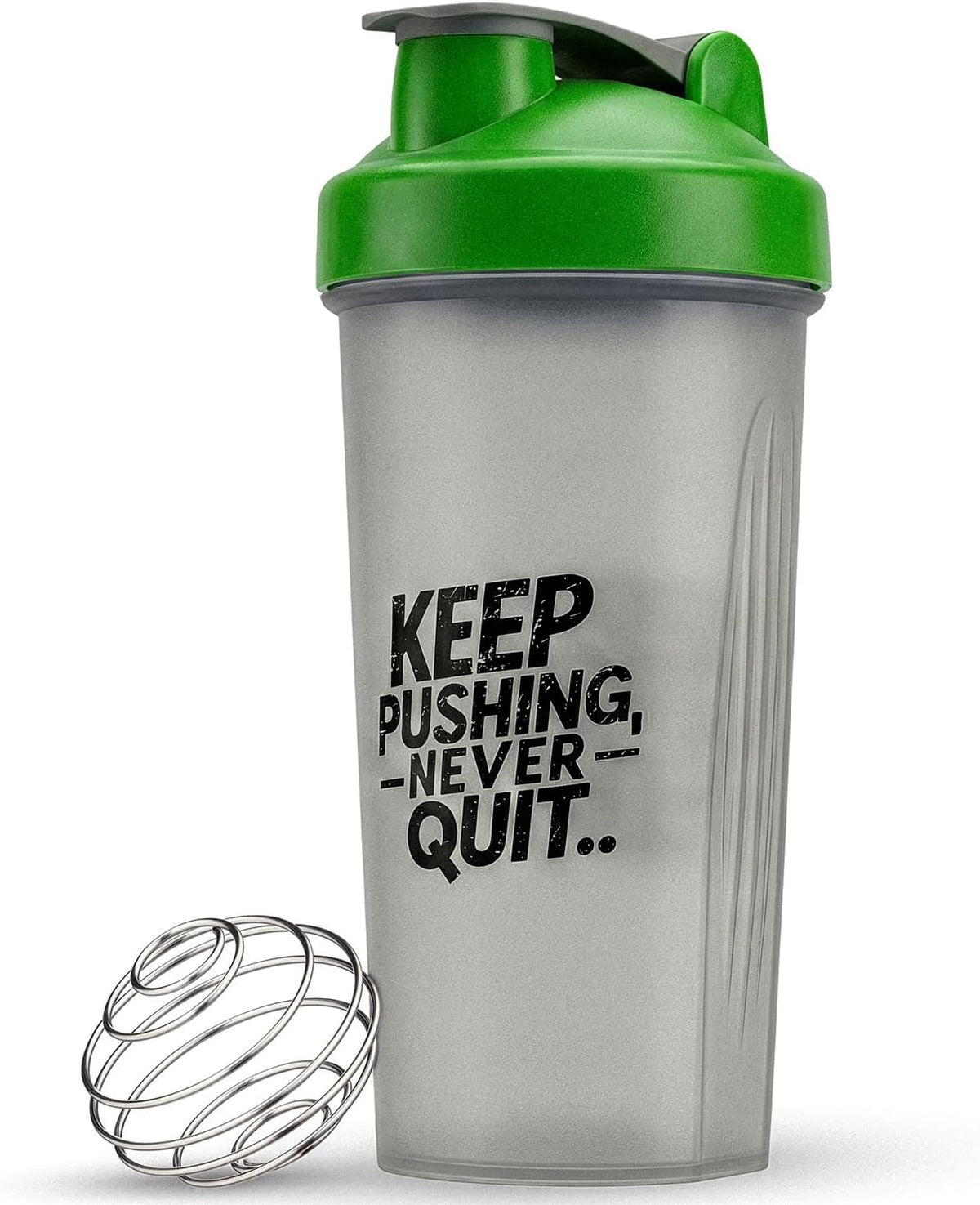 Active 100 Protein Shaker Bottle 600ml, Leakproof with Stainless Steel Wire Mixing Ball, BPA-Free, Dishwasher Safe Gym Shaker for Protein Shakes, Smoothies, Pre-Workout & Supplements