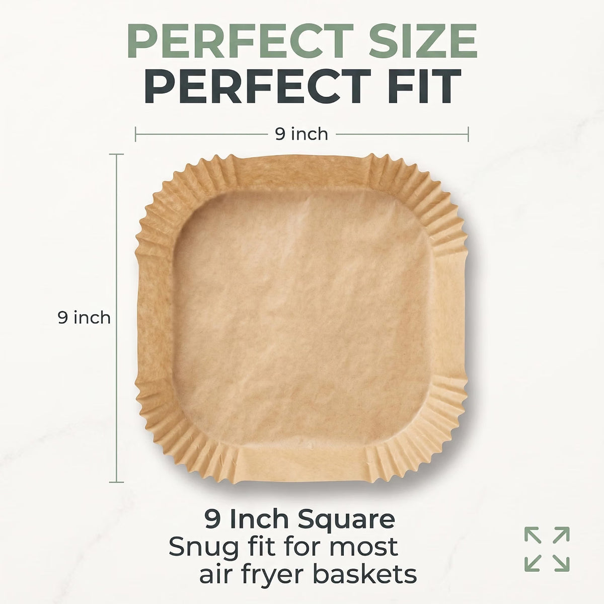 Scott 11 Air Fryer Liners, 100 PCS, Parchment Paper, Non-Stick & Greaseproof Disposable Baking Paper Liners