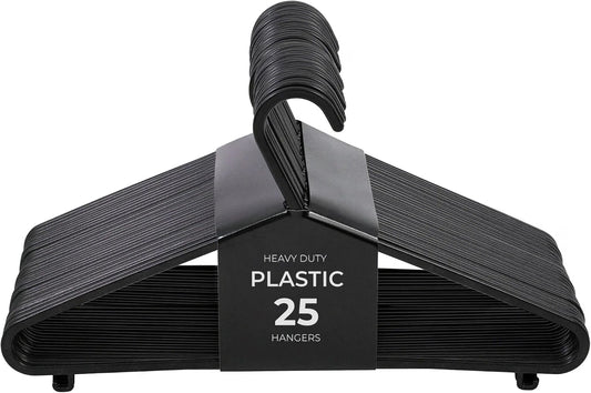 Roe Tenpo Coat Hangers, | Adult Plastic Clothes Hangers for Clothes | Durable & Lightweight | Non-Slip, Space-Saving Design for Shirts, Jackets, Trousers & More