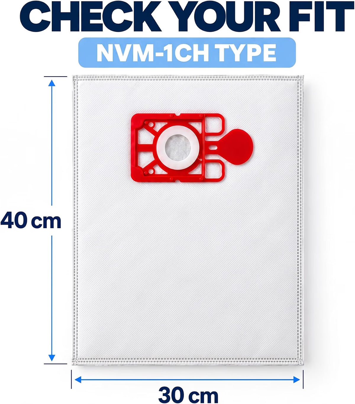 Mr.DIY Hoover Vacuum Bags 10 Pack Compatible with Henry, Hetty, Numatic & James, NVM-1CH Type, 3-Layer High Filtration Dust Bags, Self-Sealing, Easy Dust Disposal