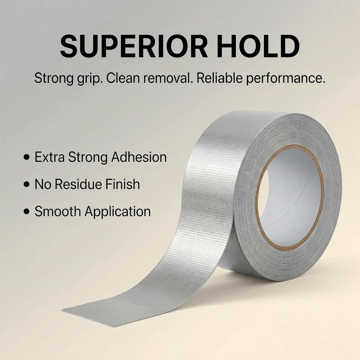 Stick Well Duct Tape, Silver 48mm x 50m, Heavy Duty Gaffer Tape | Strong Waterproof Adhesive | Hand Tearable | Multi-Purpose for Repairs, DIY, Sealing & Packaging | Indoor & Outdoor Use