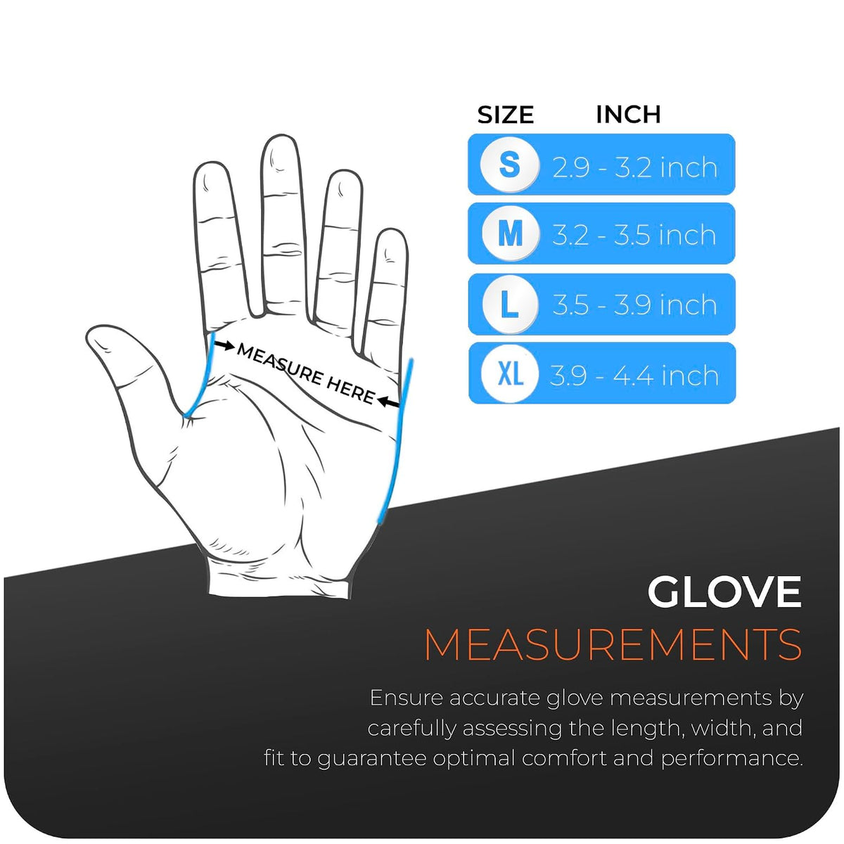 Glovein Disposable Gloves, Blue Nitrile Gloves, Powder-Free, Latex-Free, Strong with Textured Grip, Multipurpose for Food Handling, Cleaning, Automotive & DIY