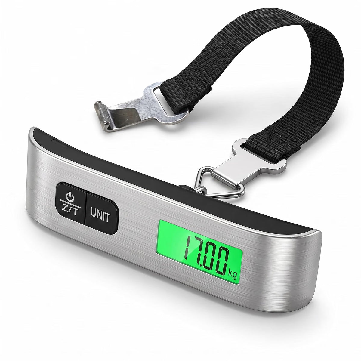 Mr.DIY Digital Luggage Scale 50kg/110lb, Portable Suitcase Weight Checker with Backlit LCD Display, Tare Function, Temperature Sensor & Battery Included