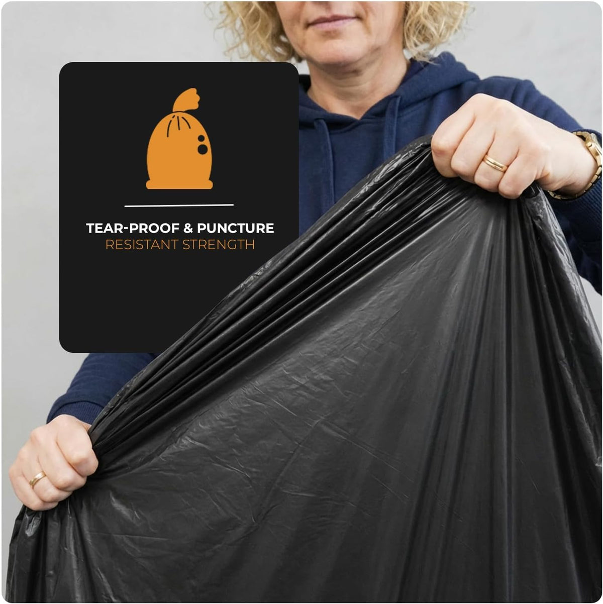 Scott 11 Black Bin Bags, Refuse Sacks 70L, 30 Microns Leak-Resistant, Tear-Proof, Eco-Friendly Bin Liners Ideal for Home, Garden, Office and Commercial