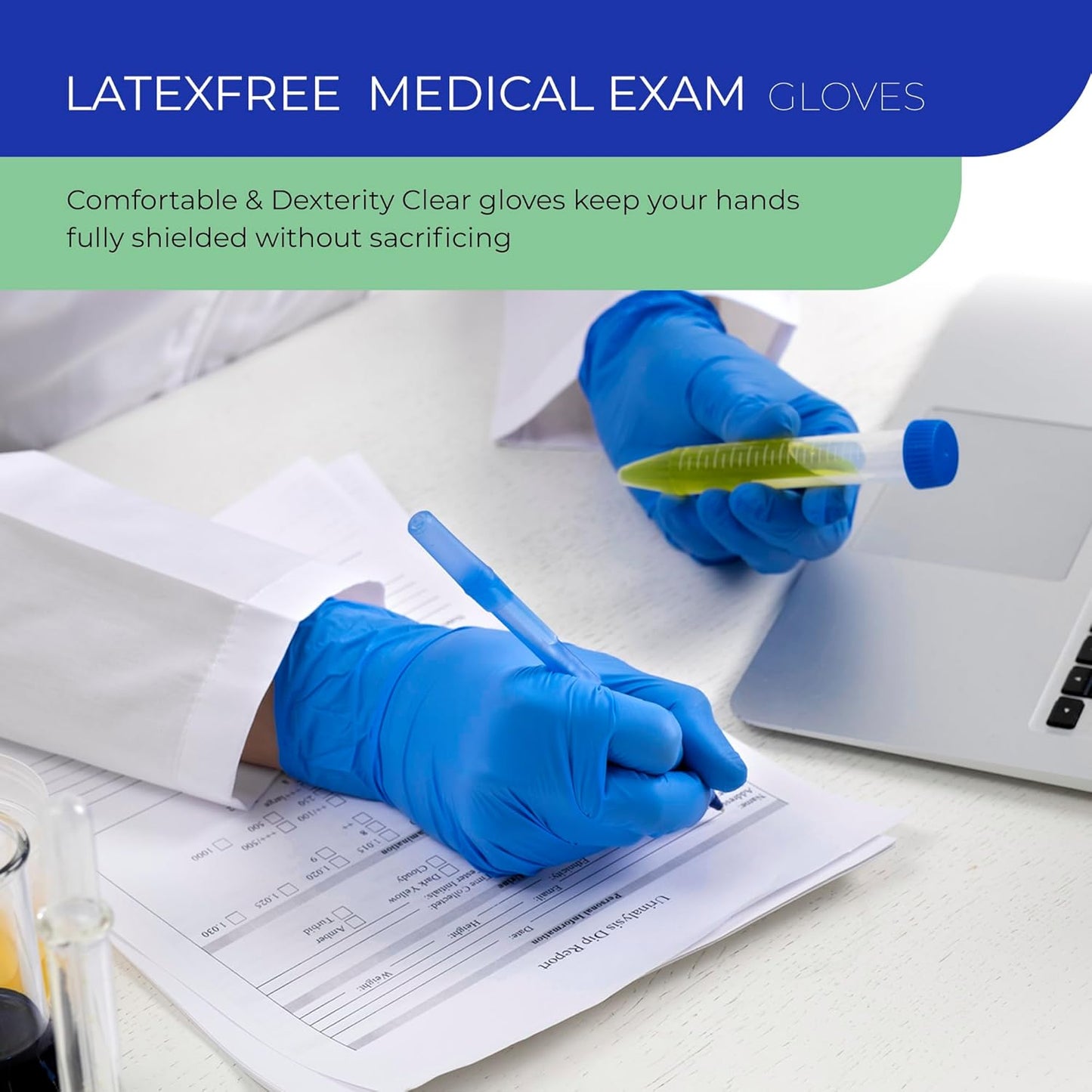 PANKTI Blue Nitrile Disposable Gloves