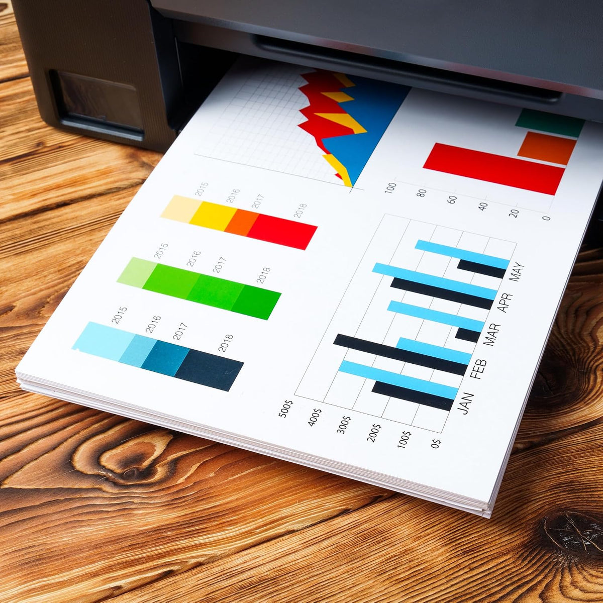Stick Well A4 Printer Paper - White A4 Paper, Compatible with Inkjet, Laser Printers & Copiers, Multipurpose, Ideal for Home and Office Printing