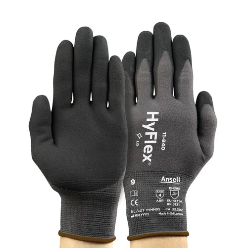 Ansell Hyflex 11-840 Abrasion Resistant Gloves
