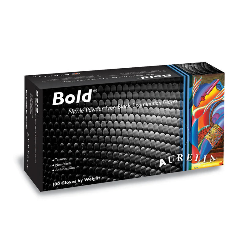 Aurelia Bold Powder Free Black Nitrile Gloves (PALLET DEAL)