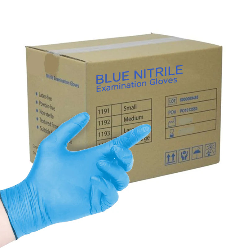 Blue Nitrile Medical Grade Disposable Gloves- Case of 1000