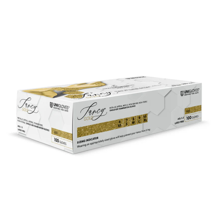 Unigloves Fancy Pearlescent Nitrile Gloves- All Colours