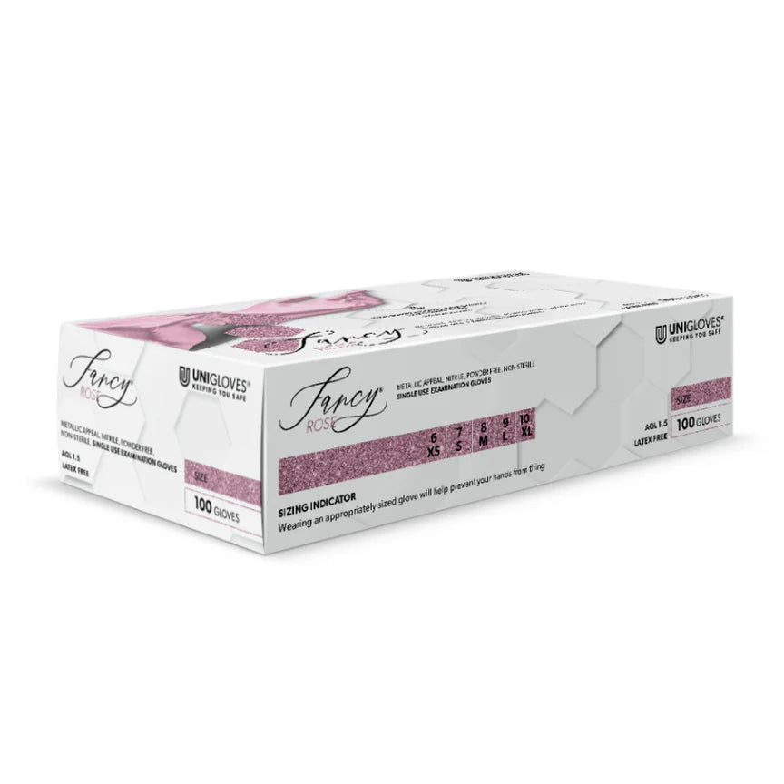 Unigloves Fancy Pearlescent Nitrile Gloves- All Colours
