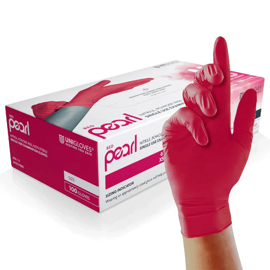 Unigloves Pearl Powder Free Nitrile Gloves- All Colours