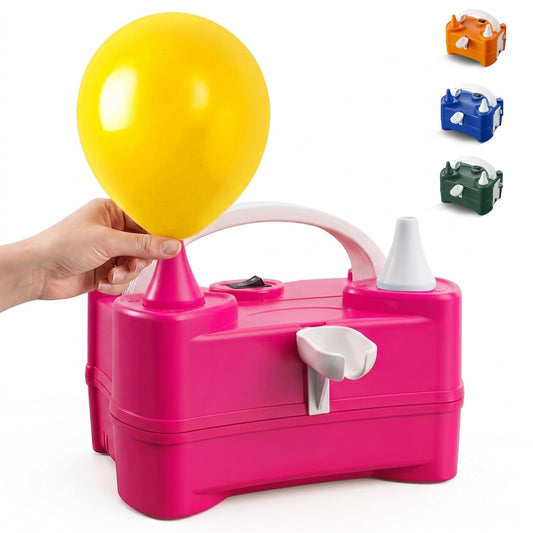 Active 100 Electric Balloon Pump, Portable Dual Nozzle Air Pump for Balloons 220v-240v 600w, Balloon Machine for Bulk Balloons Filling, Balloon Pump for Outdoor Recreations