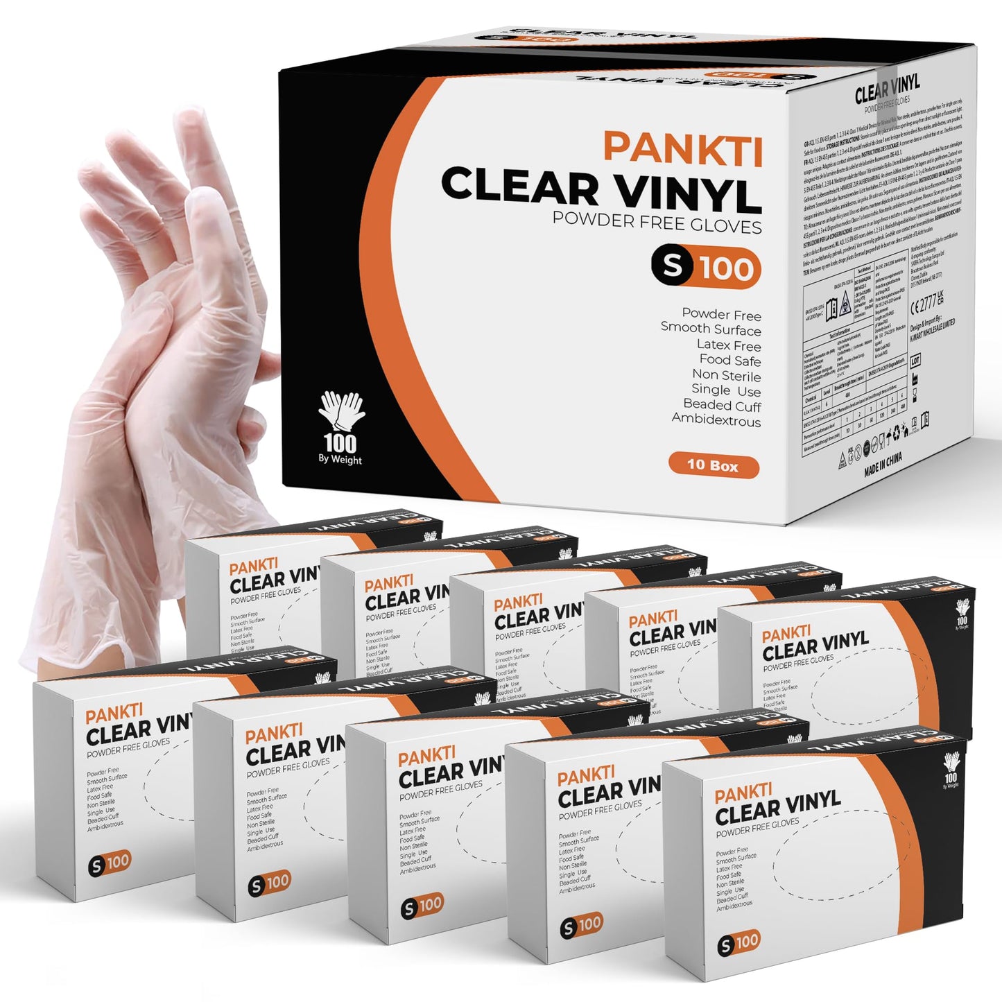 PANKTI Clear Vinyl Gloves