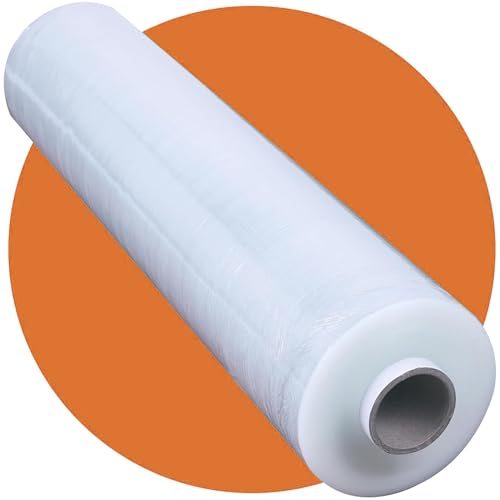 Roe Tenpo Stretch Shrink Wrap Roll - 400mm X 250m, Strong, Water & Moisture Proof, Industrial Strength Cling Film, Plastic Wrap, for Luggage, Pallet Wrap & Packaging