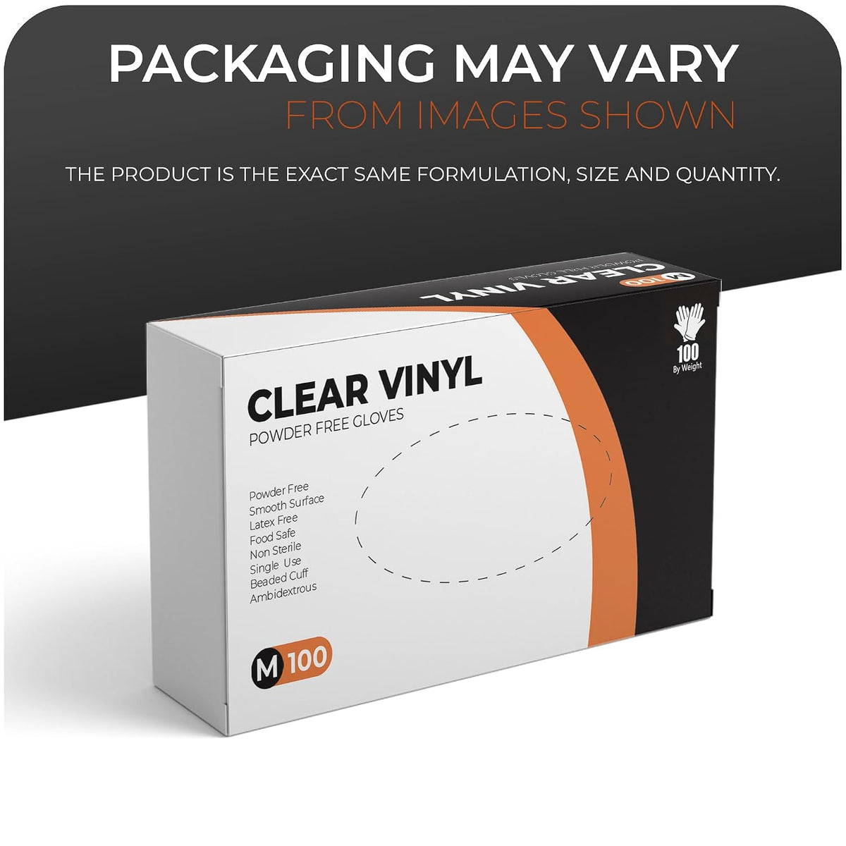 PurGlove Vinyl Multi-Purpose Clear Gloves, Powder Free, Disposable
